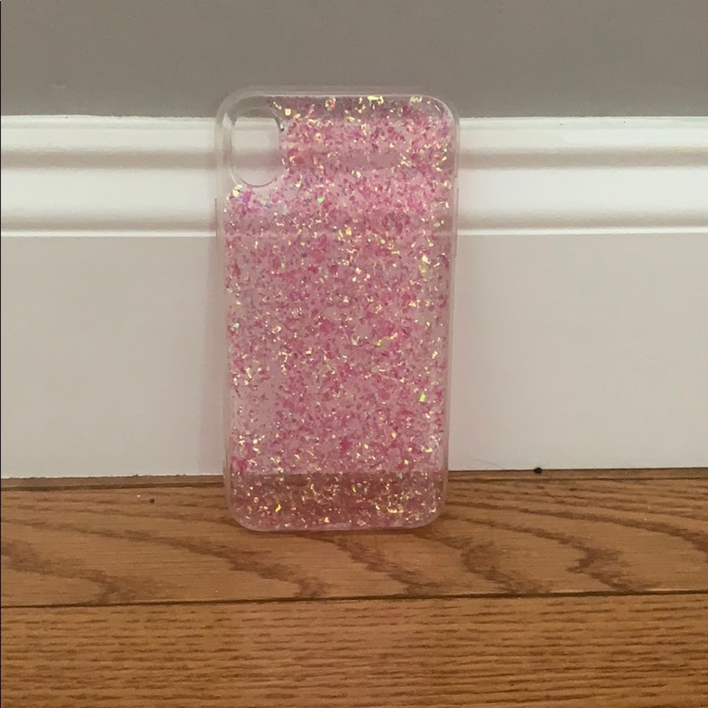iPhone XR Nicole Miller glitter/clear phone case